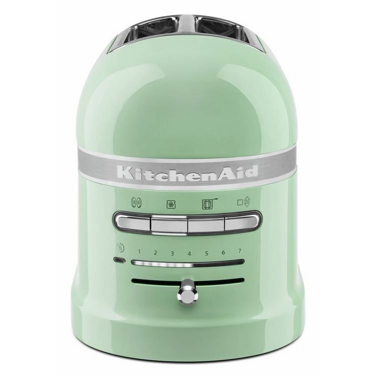 KitchenAid Artisan 2 Slice Toaster pistachio, imported from the UK