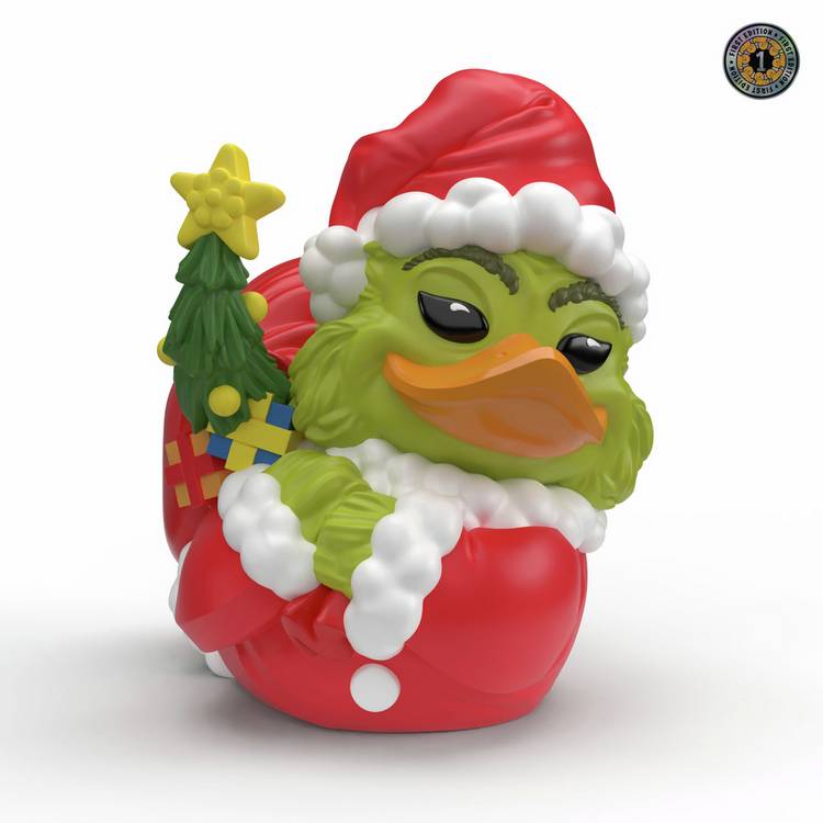 Numskull TUBBZ Grinch figure in Santa outfit 14cm, UK version