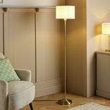 Argos Home Carla stick floor lamp white brass 152cm, UK version