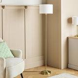 Argos Home Carla stick floor lamp white brass 152cm, UK version