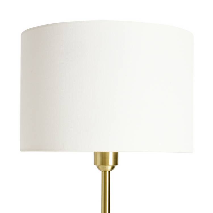Argos Home Carla stick floor lamp white brass 152cm, UK version
