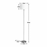 Argos Home Carla stick floor lamp white brass 152cm, UK version