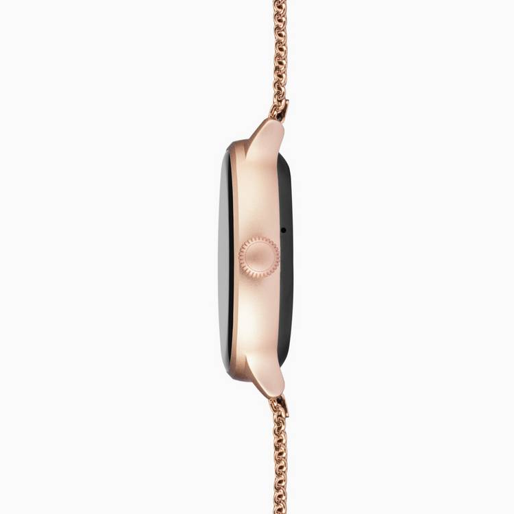 Sekonda rose gold smart watch with stainless steel mesh strap (British brand)