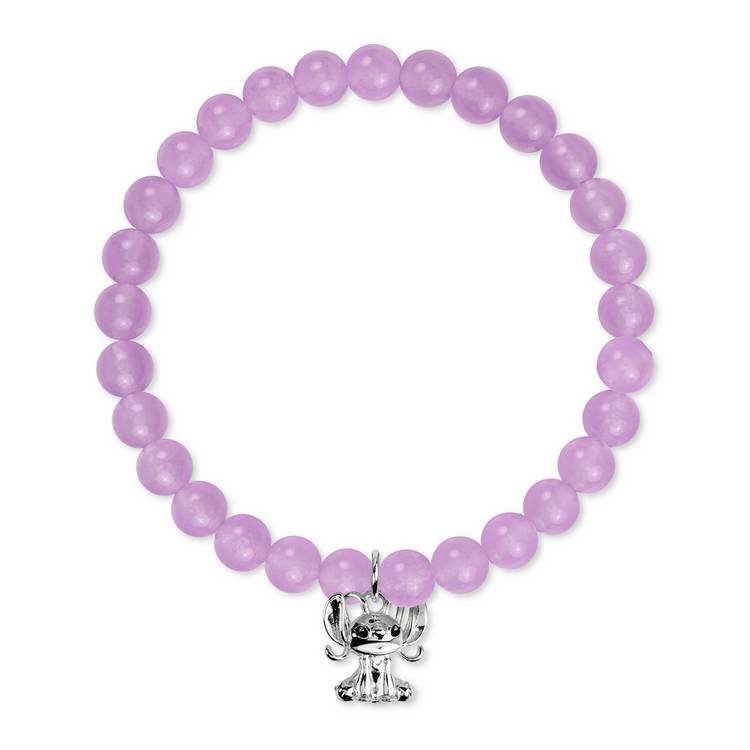 Disney Lilo and Stitch silver charm beaded bracelet, UK version