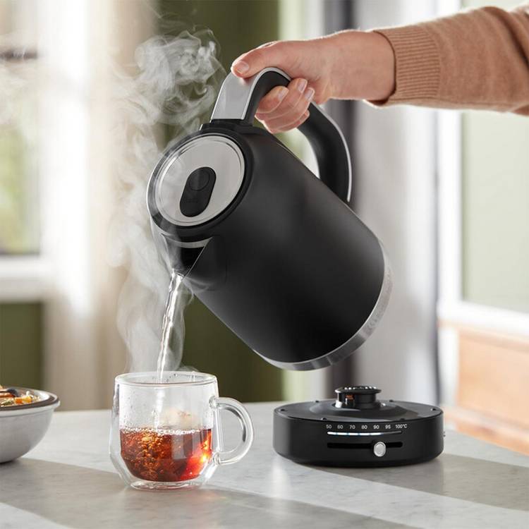 KitchenAid variable temperature kettle black 1.7L, UK version
