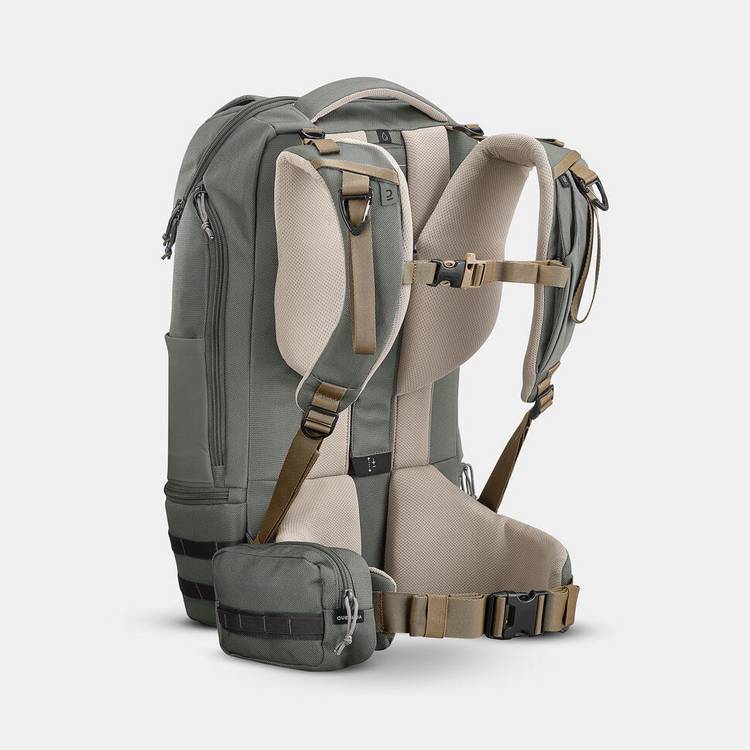 Decathlon grey 25 litre hiking backpack, UK version