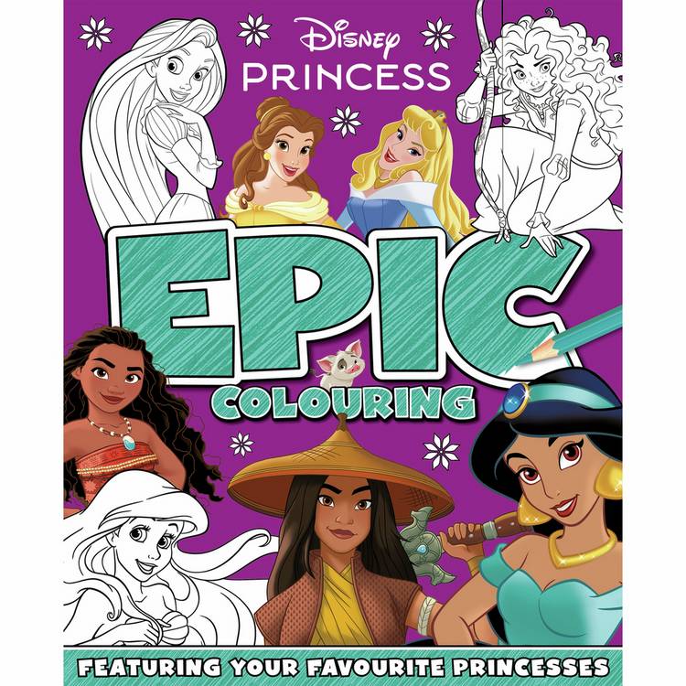 Disney Princess sponge art book and paint set - British product