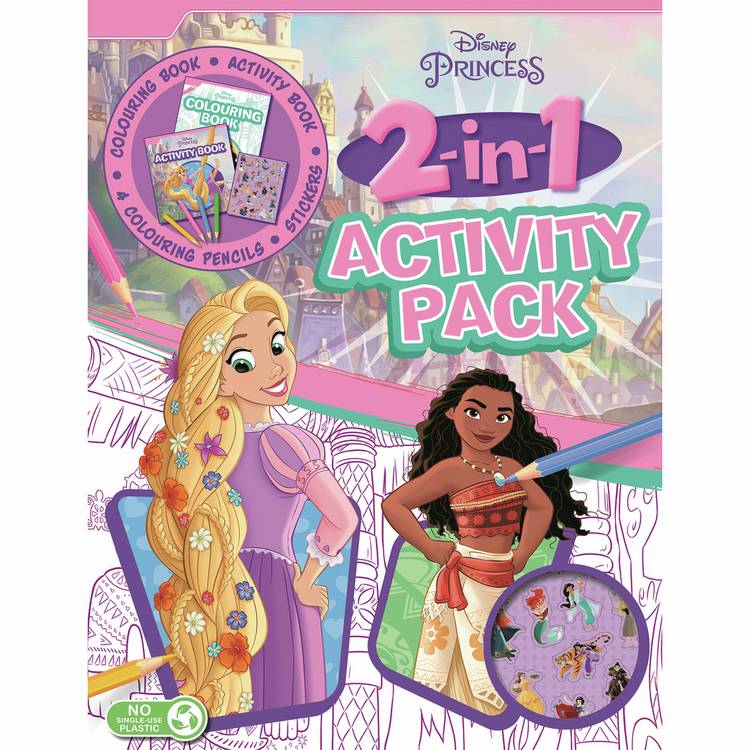 Disney Princess sponge art book and paint set - British product