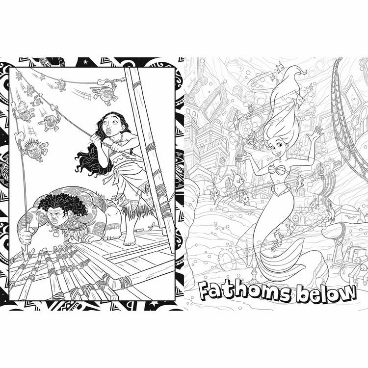Disney Princess sponge art book and paint set - British product