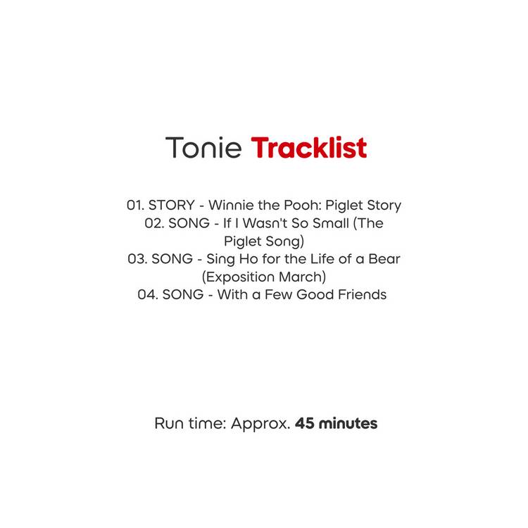 tonies Disney Piglet audio Tonie character, imported from the UK