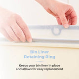 Tower sensor bin 50 litre cream, imported from the UK