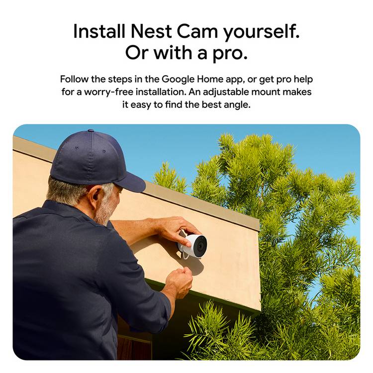 Google Nest Cam Outdoor 2nd Gen wired security camera - British product