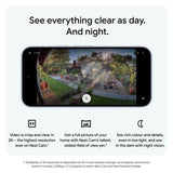 Google Nest Cam Outdoor 2nd Gen wired security camera - British product