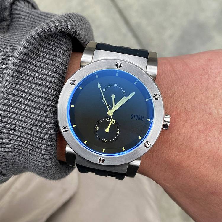 STORM Hydron V2 blue dial rubber strap watch - British product