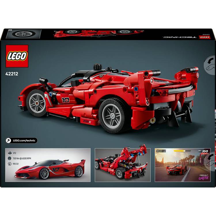 LEGO Technic Ferrari FXX K model car 42212, UK version