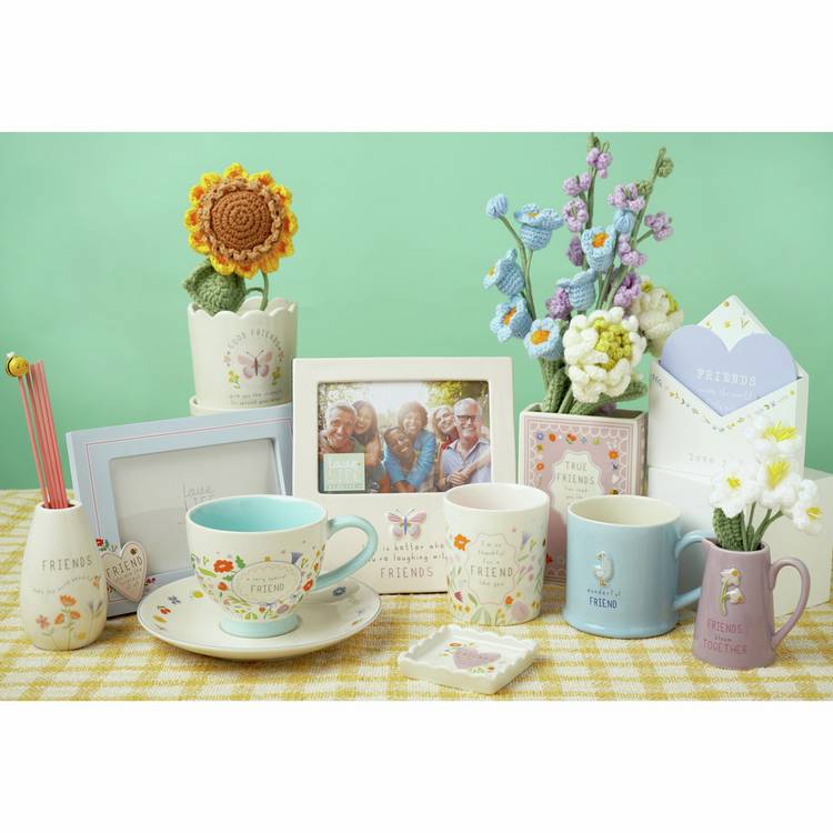 Widdop pink ceramic mug with goose design 290ml, imported from the UK