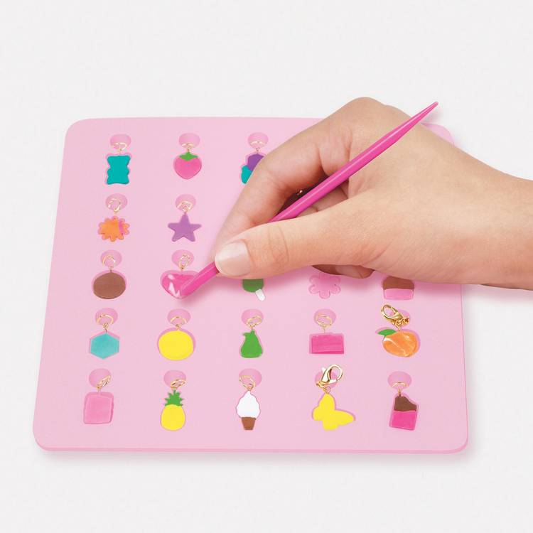 Make It Real clay charm DIY jewelry kit with beads and molds, imported from the UK
