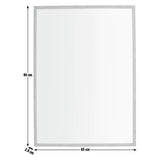 Home Essentials oak effect wall mirror 90x65cm - British product