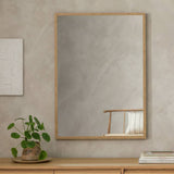Argos Home Essentials Oak Effect Wall Mirror - 90x65cm- Buy online at McGrocer