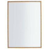 Home Essentials oak effect wall mirror 90x65cm - British product