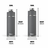 Ninja grey travel bottle 530ml, imported from the UK