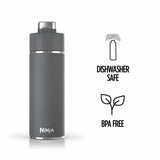 Ninja grey travel bottle 530ml, imported from the UK