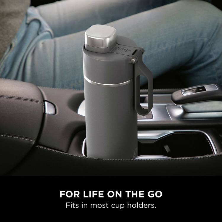 Ninja grey travel bottle 530ml, imported from the UK