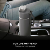Ninja grey travel bottle 530ml, imported from the UK
