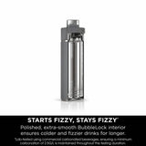 Ninja grey travel bottle 530ml, imported from the UK