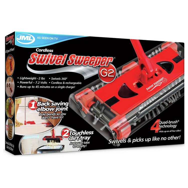 JML Swivel Foldable Battery Operated Floor Sweeper, imported from the UK