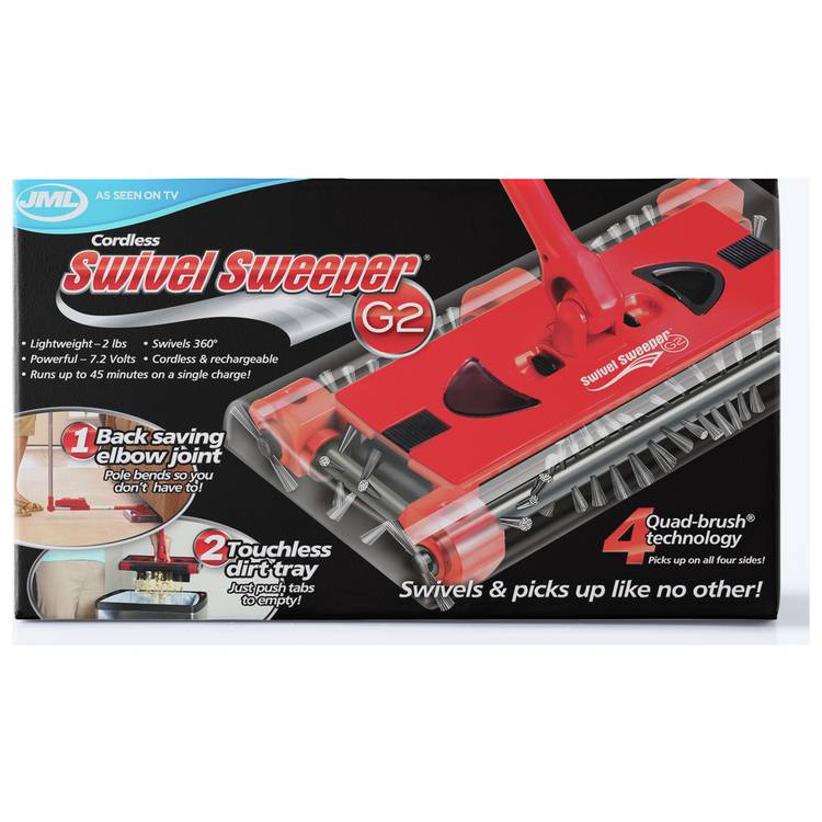JML Swivel Foldable Battery Operated Floor Sweeper, imported from the UK