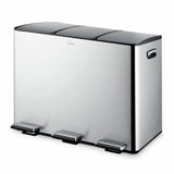 Argos Tower 45L Three Compartment Recycling Pedal Bin - Steel- Buy online at McGrocer