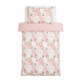 Argos Home pink floral patchwork bedding set for toddlers, imported from the UK