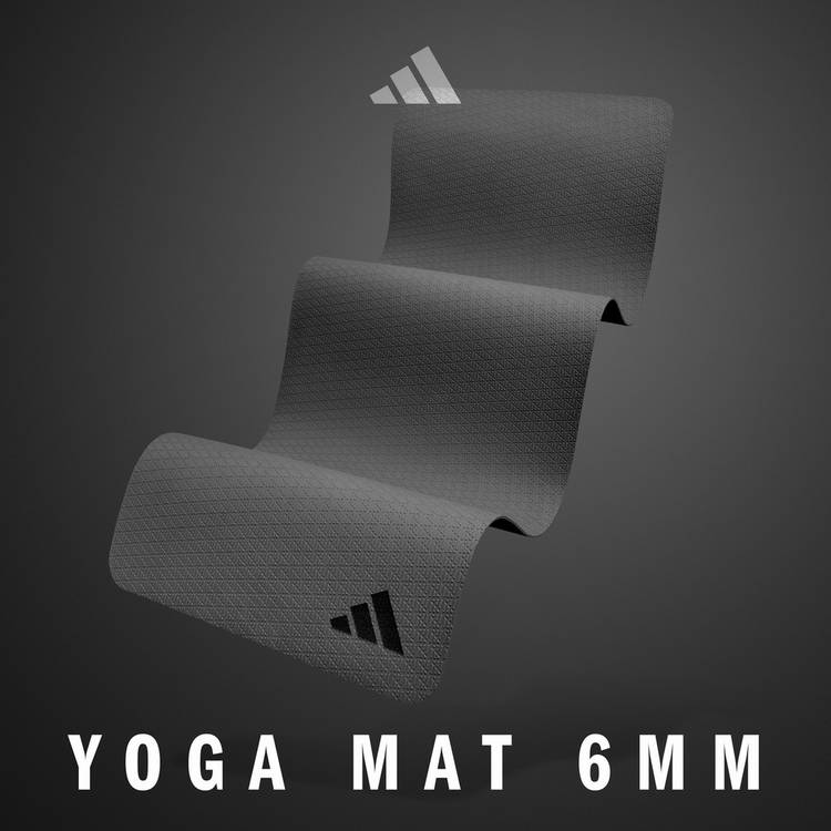 Adidas 6mm yoga mat black - British product