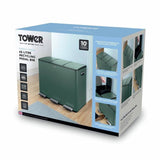 Tower 45L green recycling pedal bin, UK version