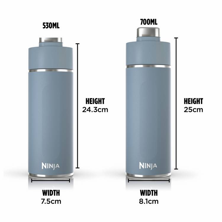 Ninja travel bottle blue 700ml, UK version
