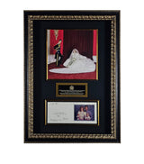 Harrods Leipzig Galleries Prince Charles and Princess Diana Signed Holiday Card Framed Display- Buy online at McGrocer