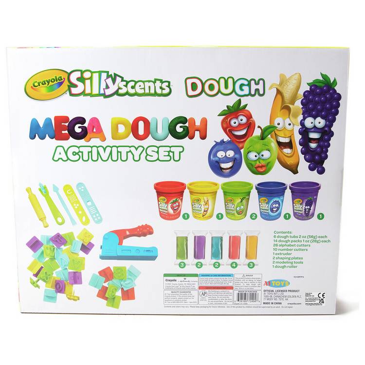 Crayola Silly Scents Mega Activity Set with scented dough, UK version
