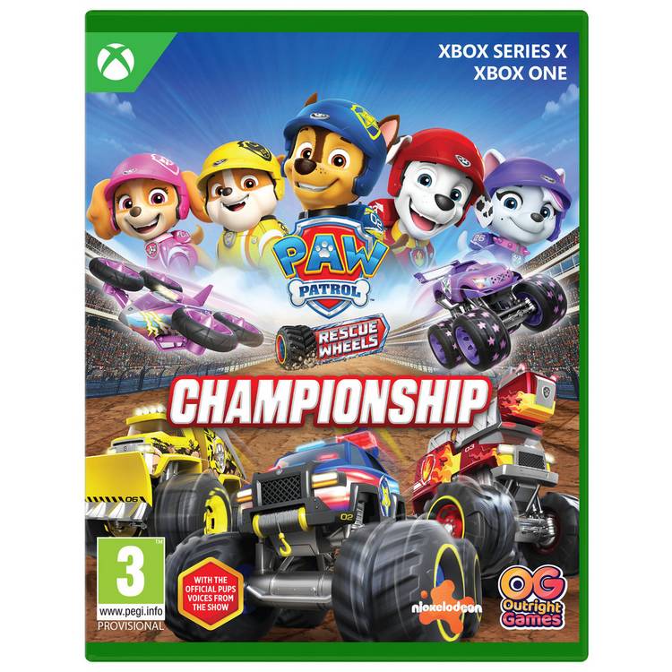 PAW Patrol Rescue Wheels Championship Xbox game (British brand)