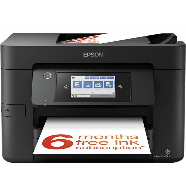 Epson WF-4820DWF inkjet printer with touchscreen display - British product
