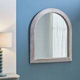Argos Habitat Brown Wooden Arch Wall Mirror - 90x77cm- Buy online at McGrocer