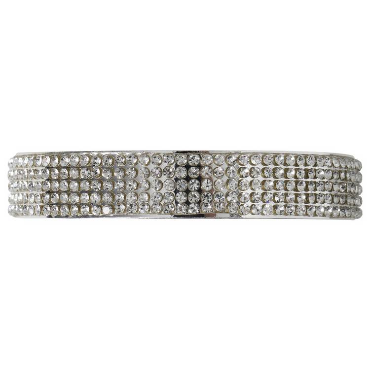 Liars & Lovers silver tone crystal cuff bracelet - British product