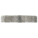 Liars & Lovers silver tone crystal cuff bracelet - British product