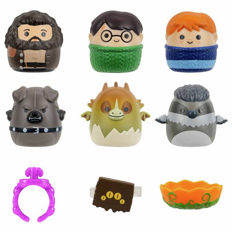 Squishmallows Squish-a-longs Harry Potter collectible set pack of 6, imported from the UK