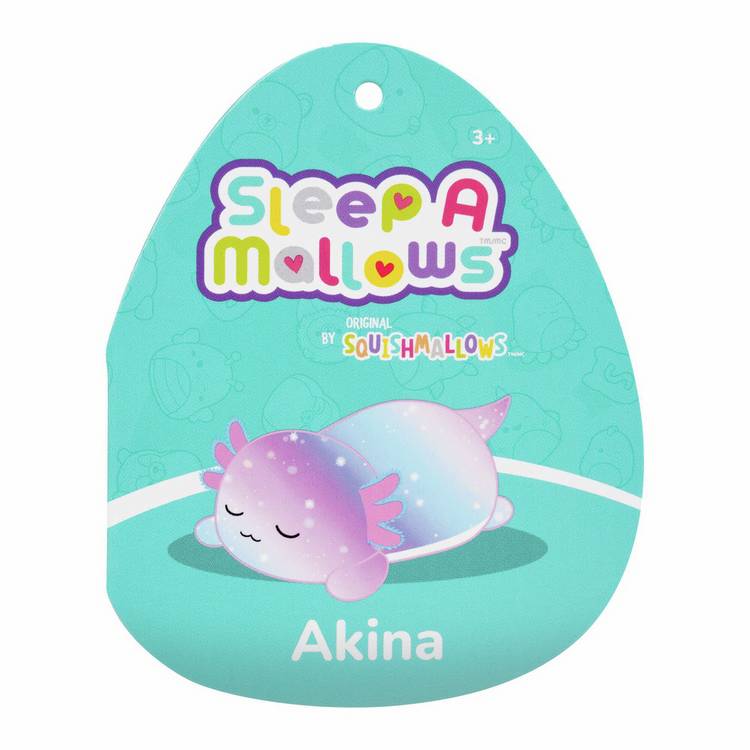 Squishmallows axolotl Sleepamallow 12-inch plush toy - British product