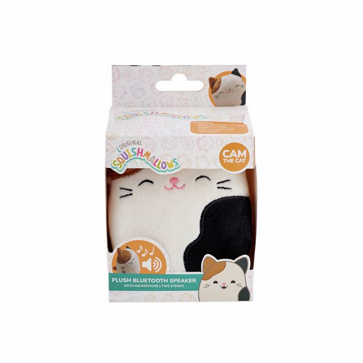 Lazerbuilt Squishmallows Cam the Cat plush Bluetooth speaker (British brand)