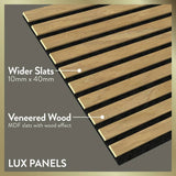 Kraus Lux wall panel natural oak wood veneer 2.4m, UK version
