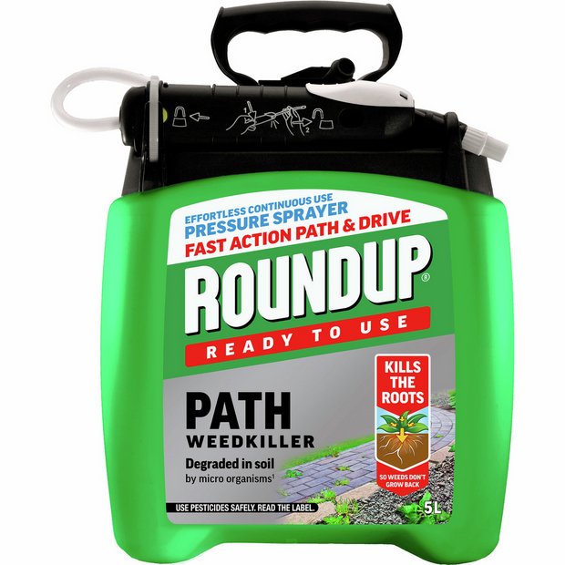 Roundup path weedkiller Pump and Go 5L, UK version