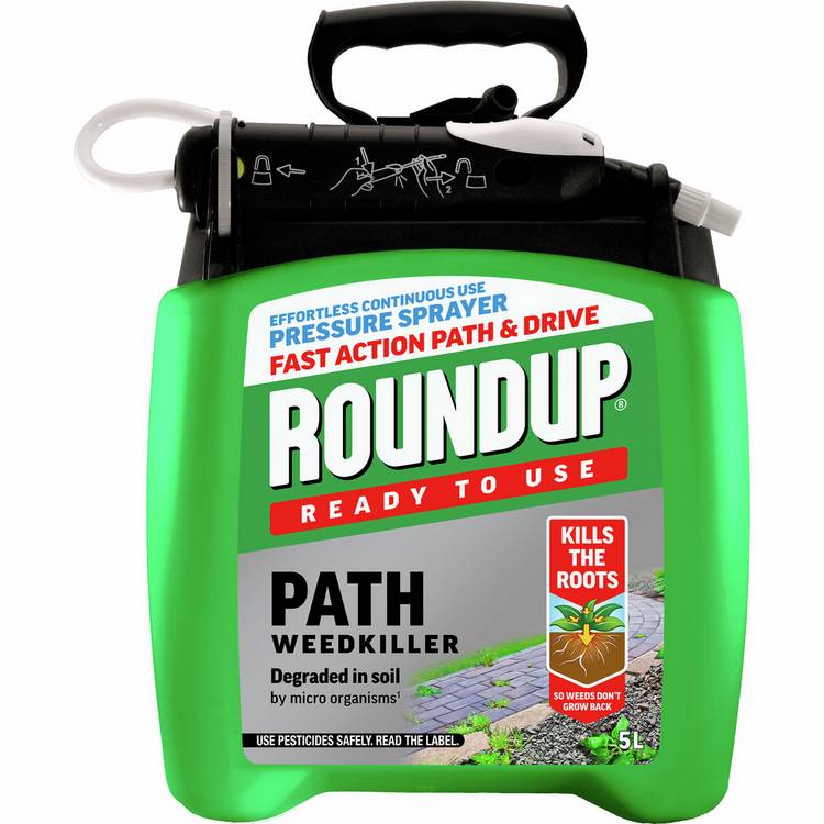 Roundup path weedkiller Pump and Go 5L, UK version