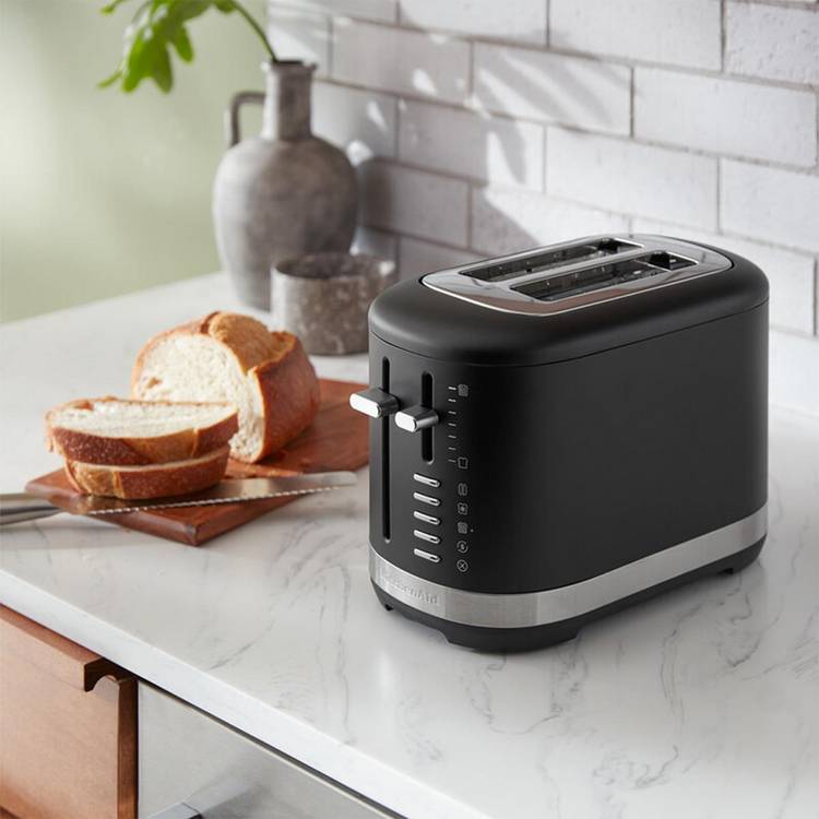 KitchenAid toaster 2 slice matte black, imported from the UK